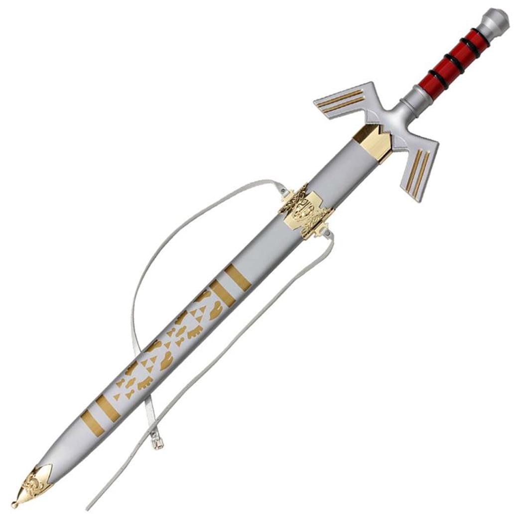 Legend Of Zelda Red Grey Twilight Master Sword With Scabbard Ebay